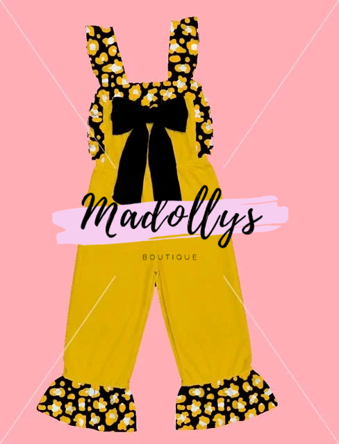 Leopard Ruffle Romper