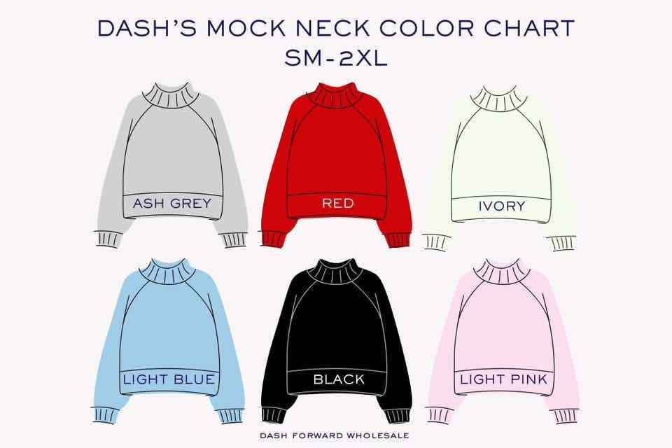 Custom Puff Oversized Mock Neck