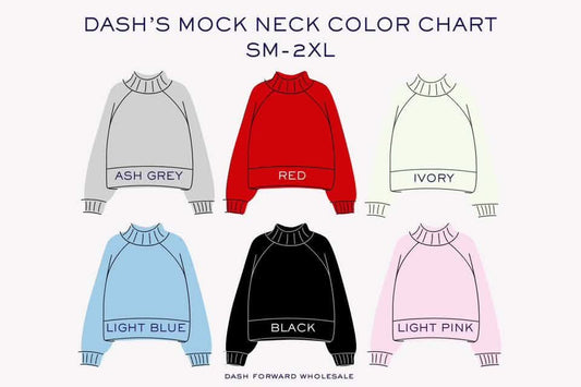 Custom Puff Oversized Mock Neck