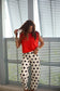 Bold Ivory Polkadot Barrel Pants