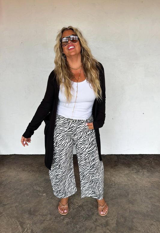 Zebra Barrel Jeans