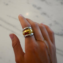 Load image into Gallery viewer, TWO TONED DOME RING