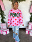 Polkadot Peace Mock Neck
