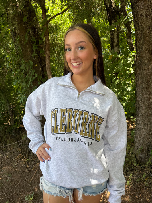 Cleburne Quarter Zip Ash