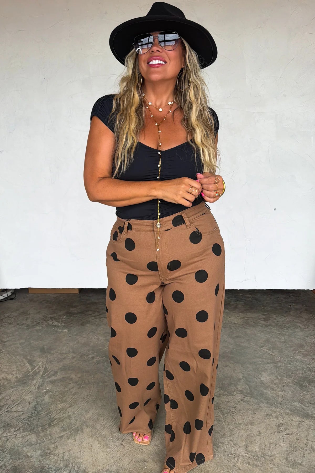 Mocha Dot Jeans