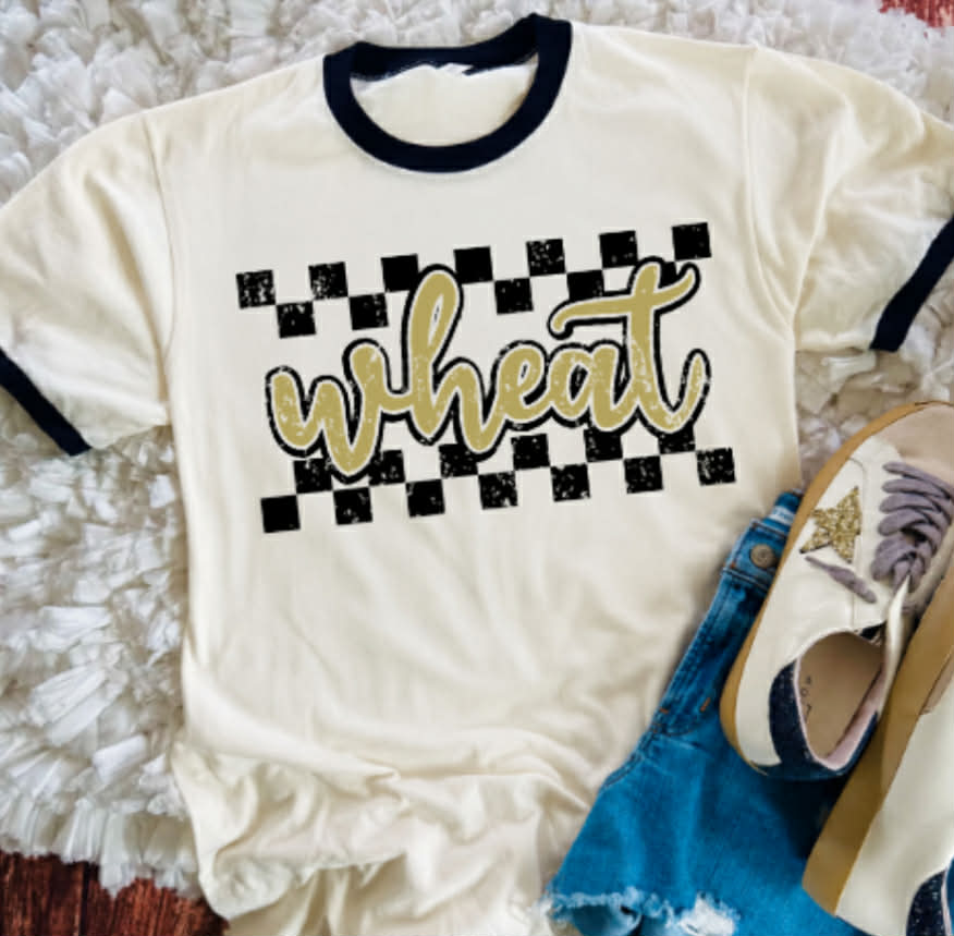 Wheat Checkered Ringer