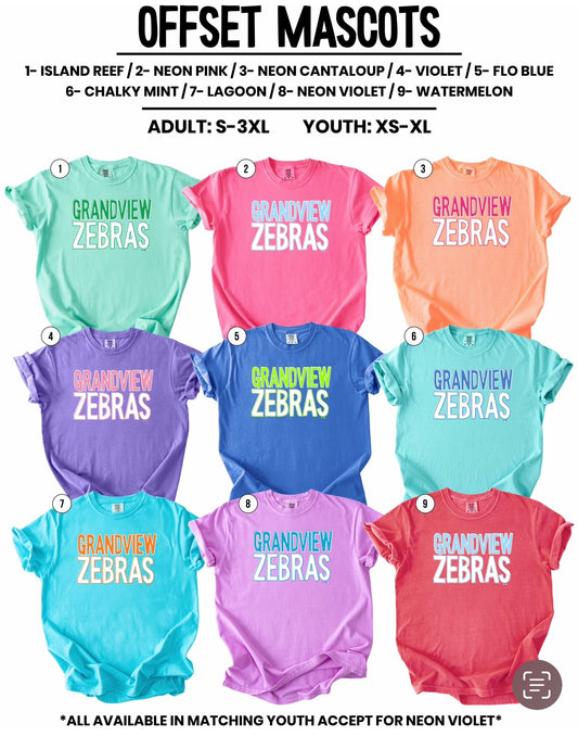 REORDER Colorful Mascot Grandview