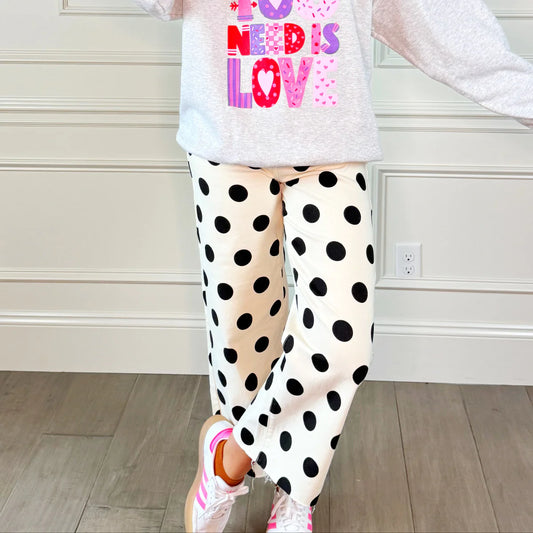 Ivory Polkadot Denim