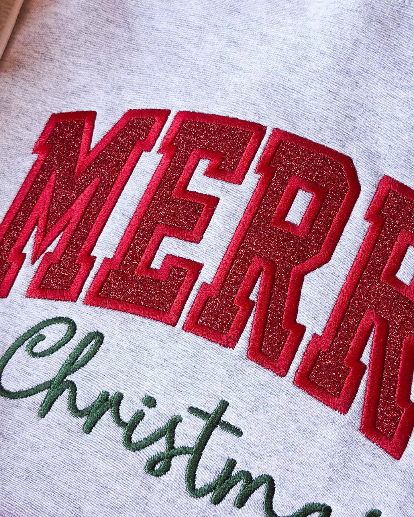 Appliqué Merry Christmas