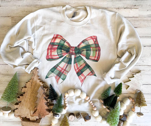 Watercolor Bow Sweatshirt