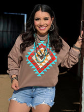 Load image into Gallery viewer, Ryanne&#39;s Fall Aztec Sweatshirt