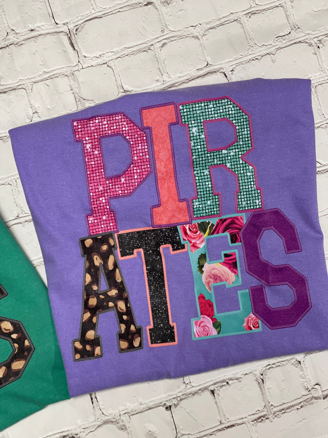 Pirates Floral Faux Appliqué