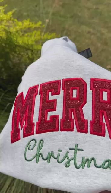 Appliqué Merry Christmas